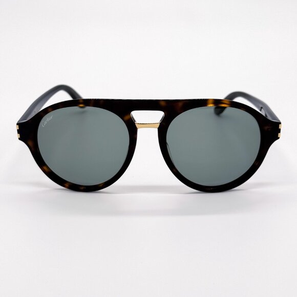 NEW CARTIER CT0130S 003 MAN HAVANA SUNGLASSES - Picture 2 of 9